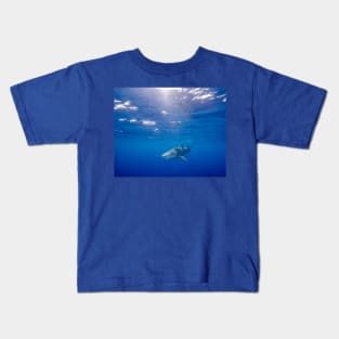 Sun-Rays Bathing a Lemon Shark Kids T-Shirt